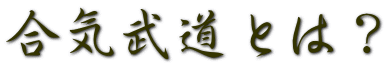 合気武道とは?